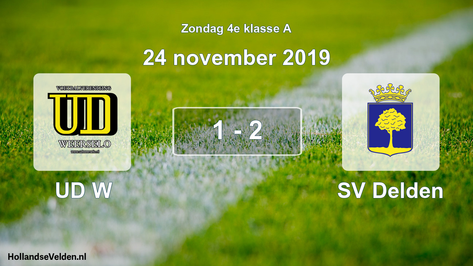 Total number of matches played: UD W - SV Delden 1 - 2 (24 November 2019)