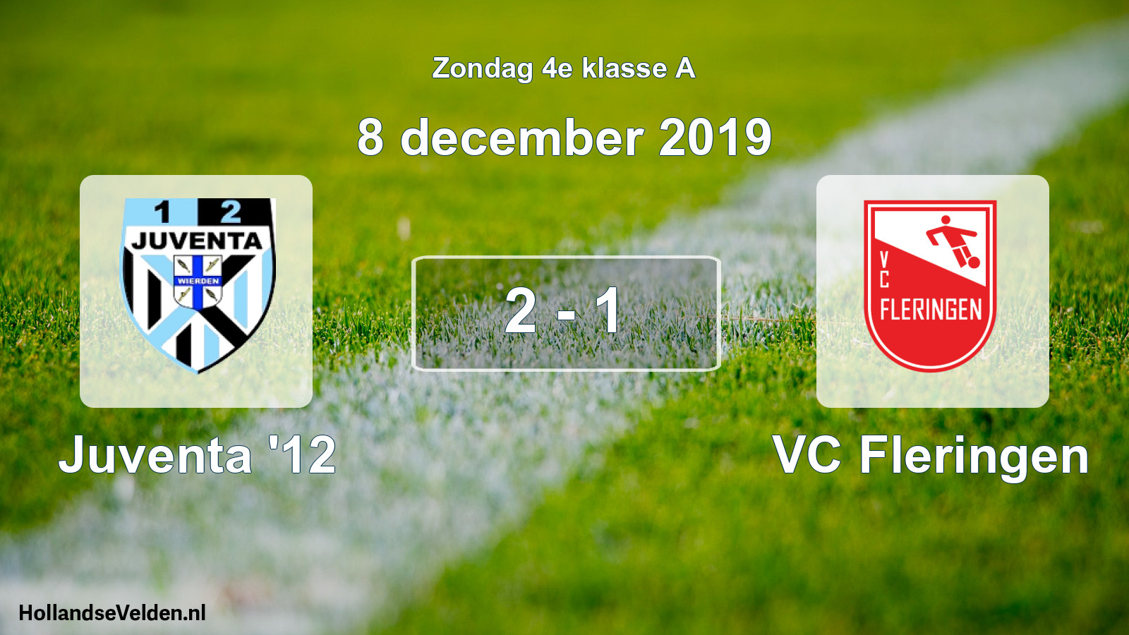 Total number of matches played: Juventa '12 - VC Fleringen 2 - 1 (8 December 2019)