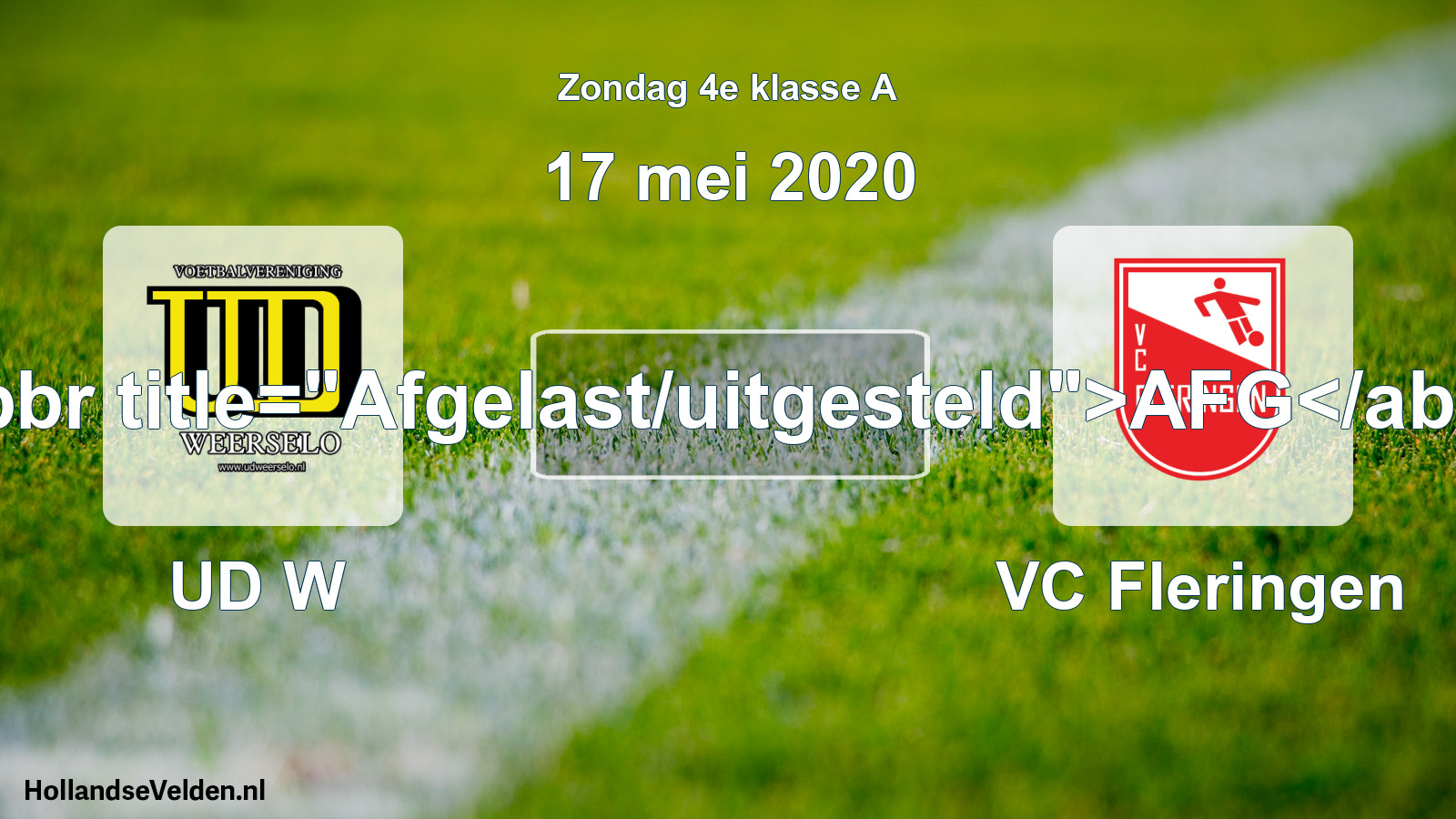 Scheduled Match: UD W - VC Fleringen (17 May 2020)