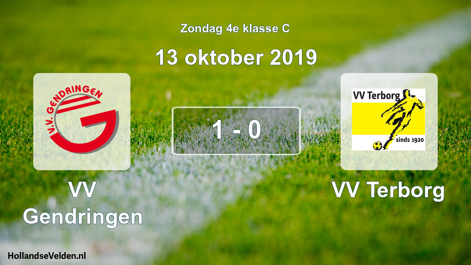 Total number of matches played: VV Gendringen - VV Terborg 1 - 0 (13 October 2019)