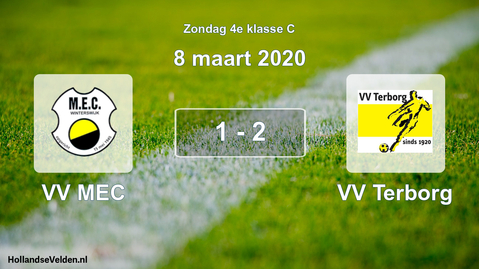 Total number of matches played: VV MEC - VV Terborg 1 - 2 (8 March 2020)