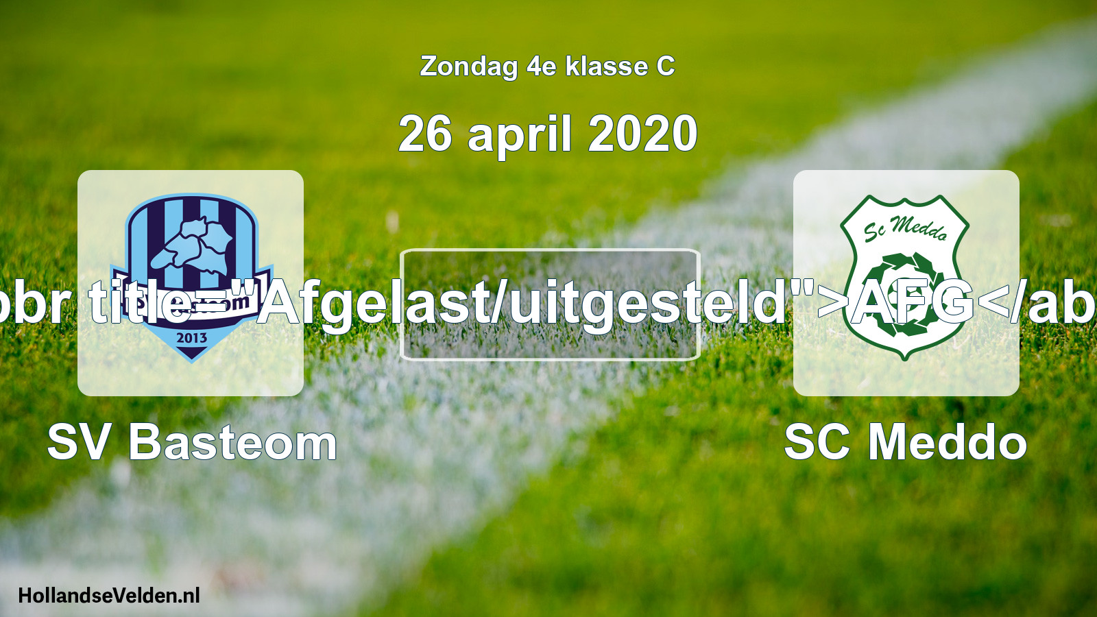 Scheduled Match: SV Basteom - SC Meddo (26 April 2020)