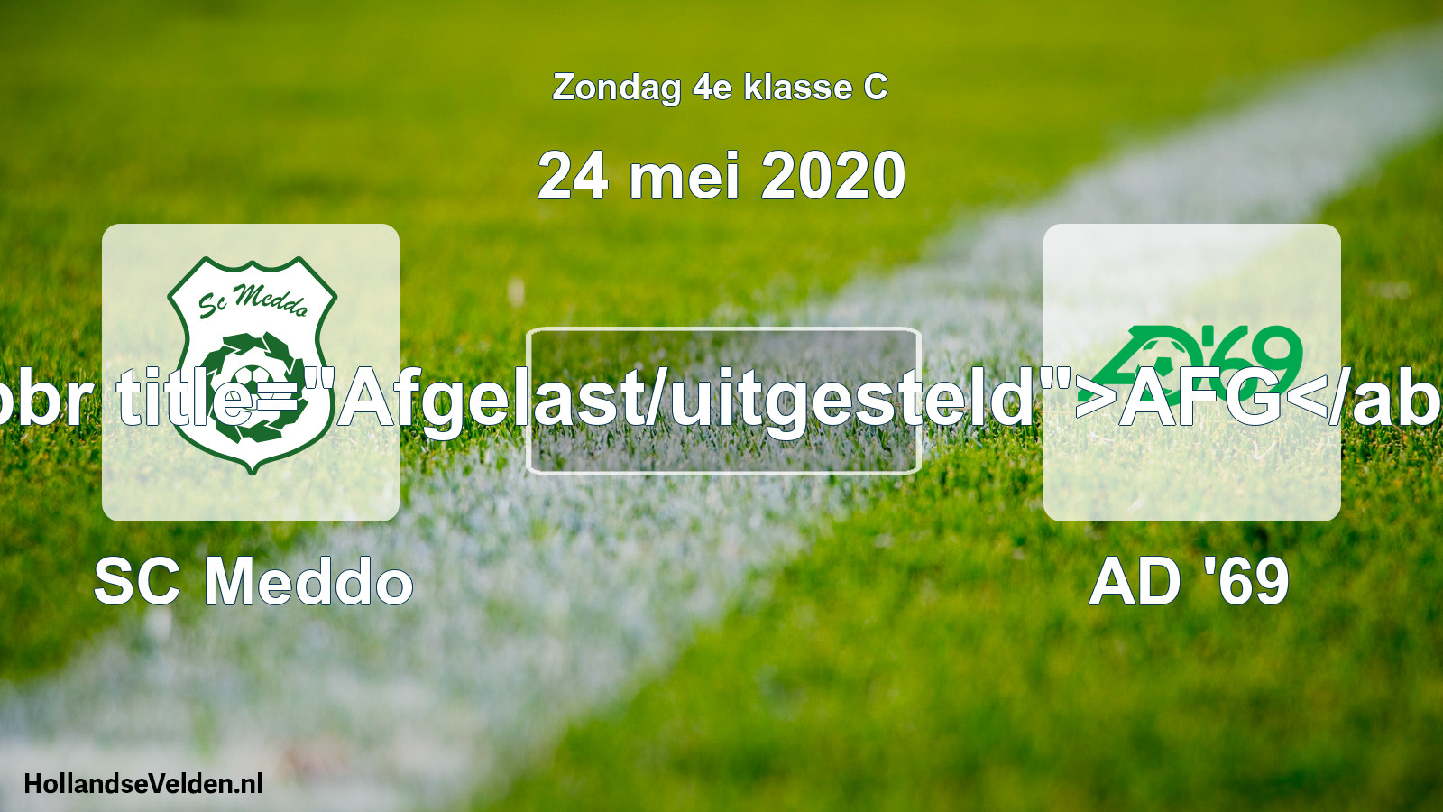 Scheduled Match: SC Meddo - AD '69 (24 May 2020)