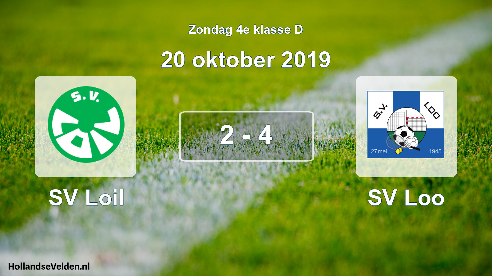 Total number of matches played: SV Loil - SV Loo 2 - 4 (20 October 2019)