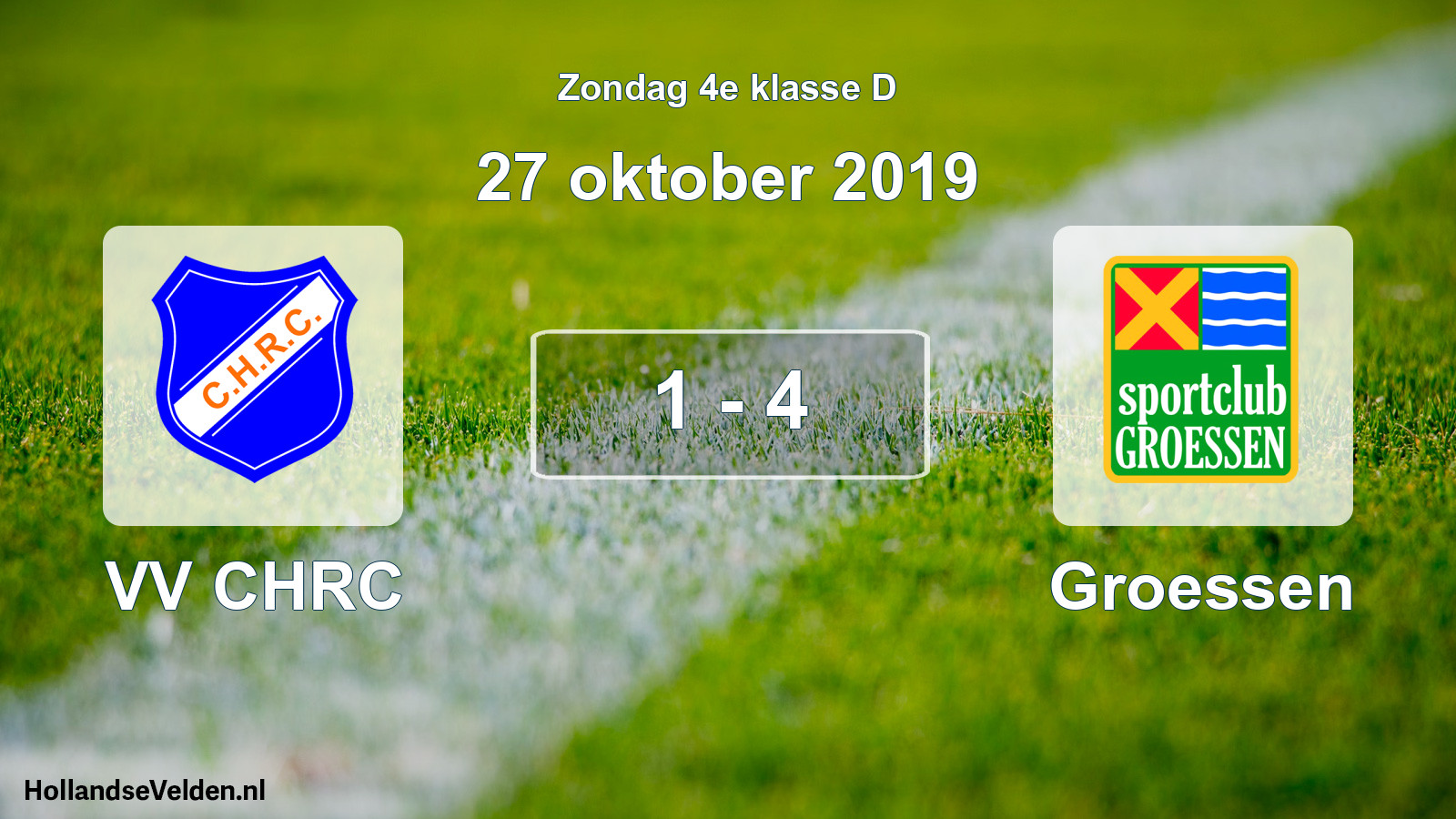 Total number of matches played: VV CHRC - Groessen 1 - 4 (27 October 2019)