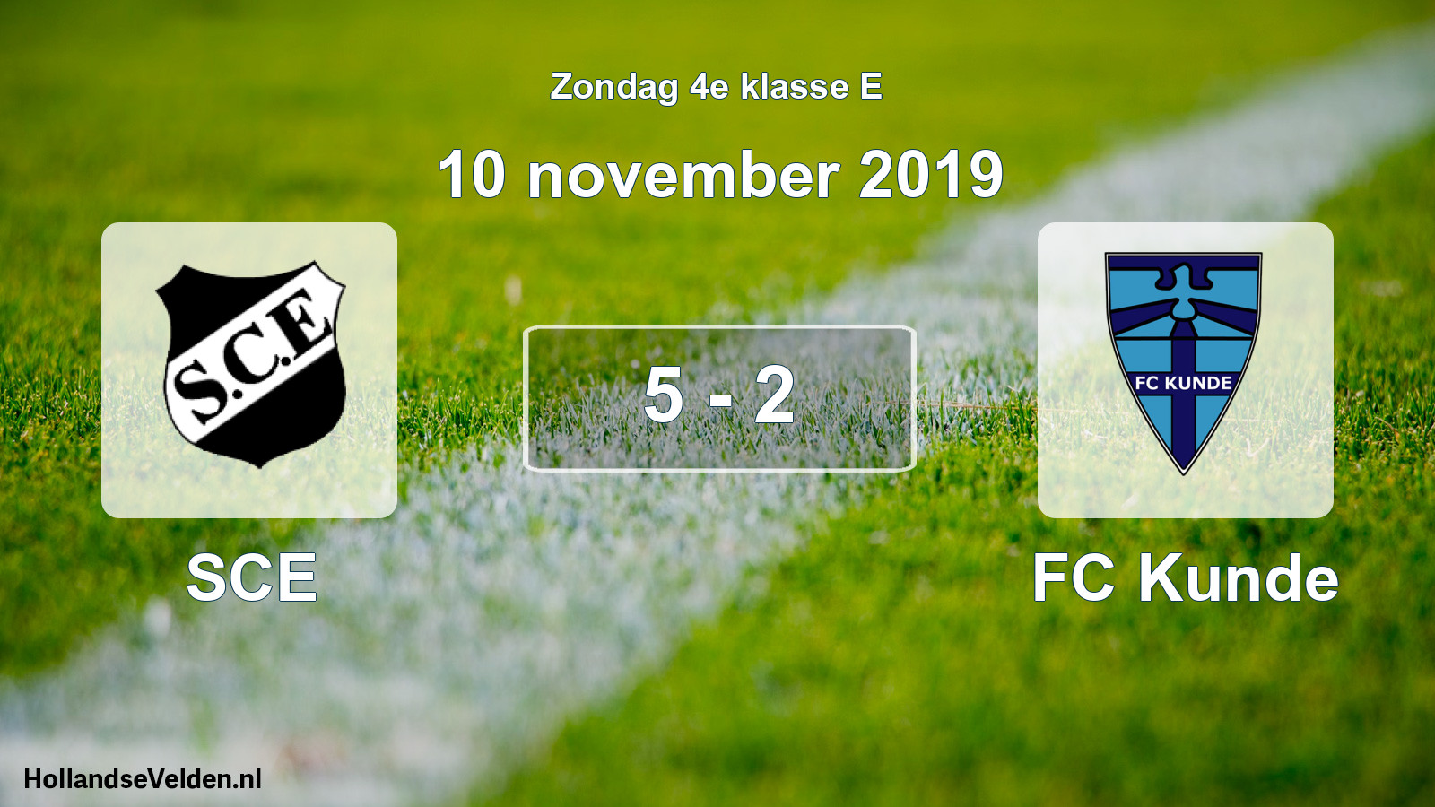 Total number of matches played: SCE - FC Kunde 5 - 2 (10 November 2019)