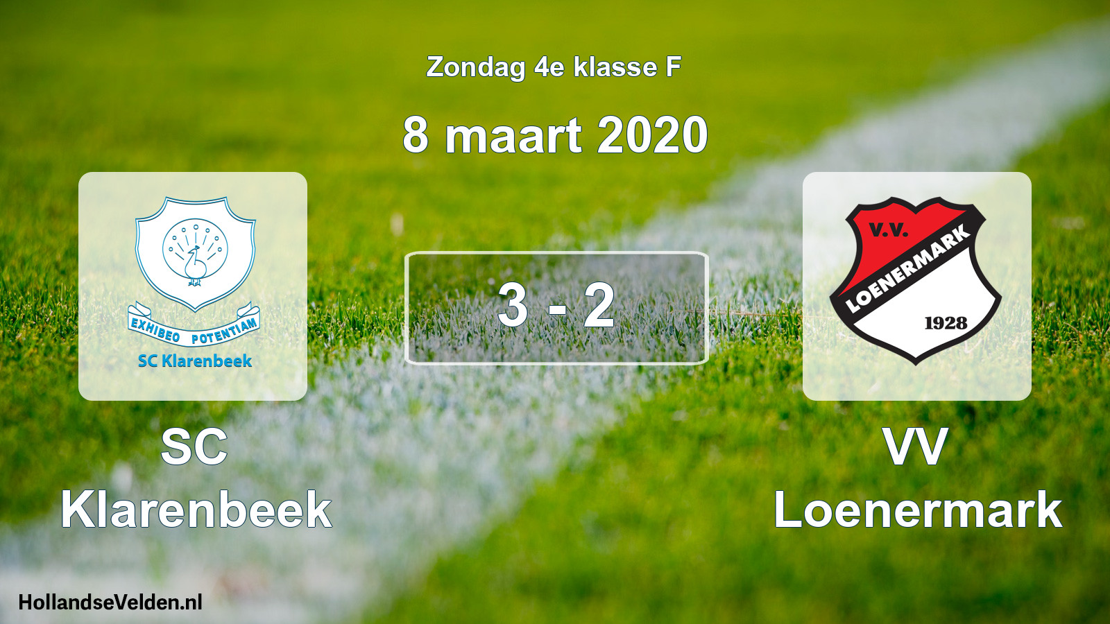Total number of matches played: SC Klarenbeek - VV Loenermark 3 - 2 (8 March 2020)