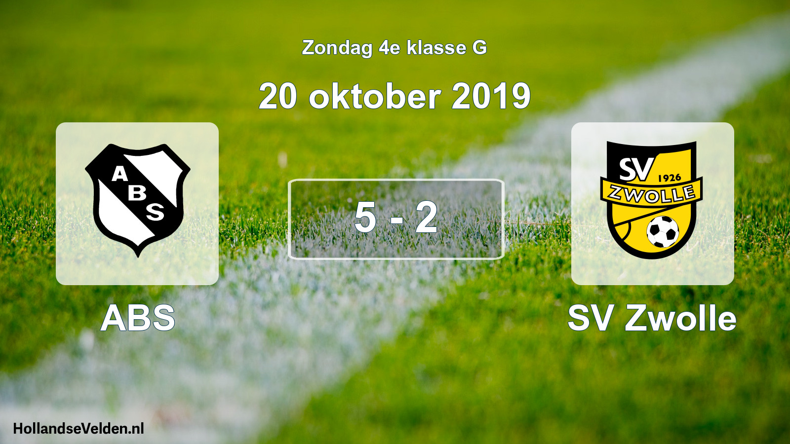 Total number of matches played: ABS - SV Zwolle 5 - 2 (20 October 2019)