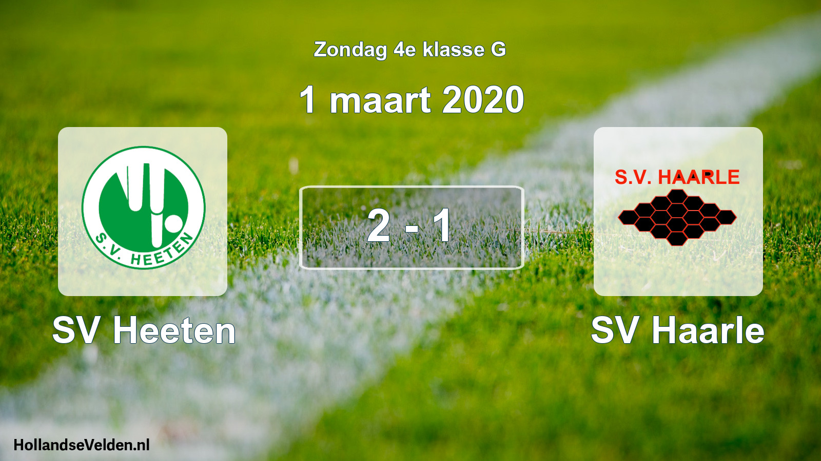 Total number of matches played: SV Heeten - SV Haarle 2 - 1 (1 March 2020)