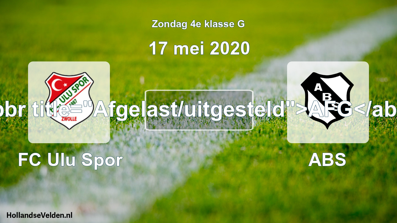 Scheduled Match: FC Ulu Spor - ABS (17 May 2020)