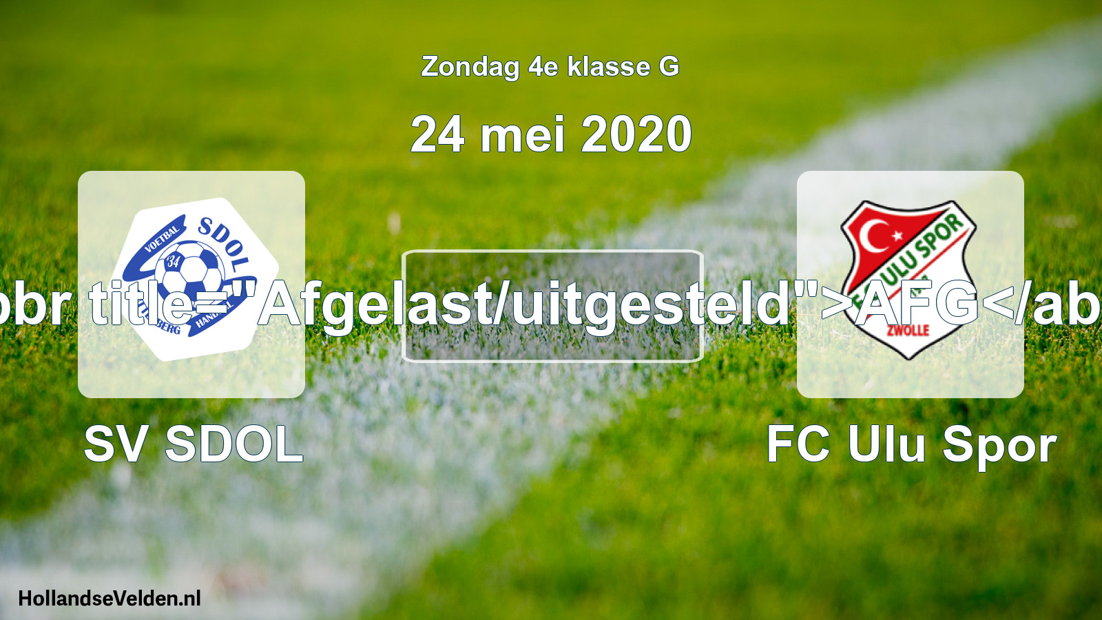 Scheduled Match: SV SDOL - FC Ulu Spor (24 May 2020)