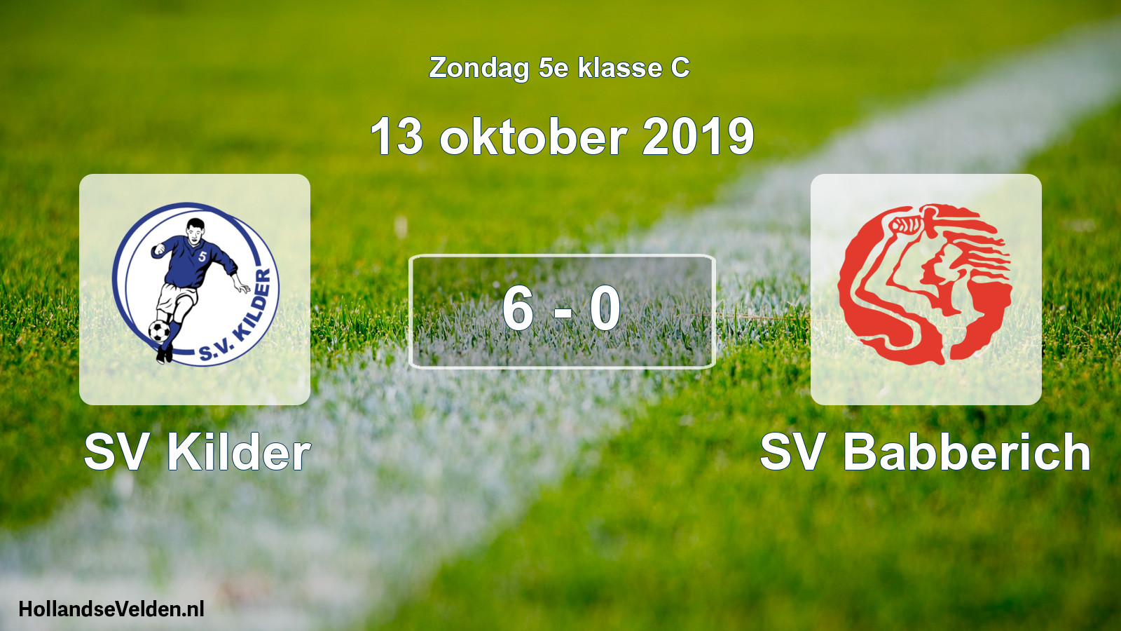 Total number of matches played: SV Kilder - SV Babberich 6 - 0 (13 October 2019)