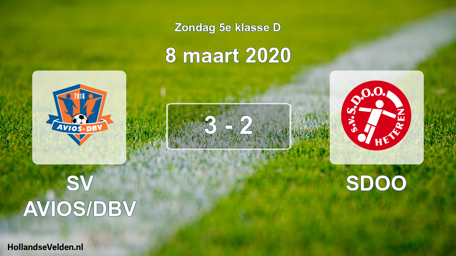 Total number of matches played: SV AVIOS/DBV - SDOO 3 - 2 (8 March 2020)