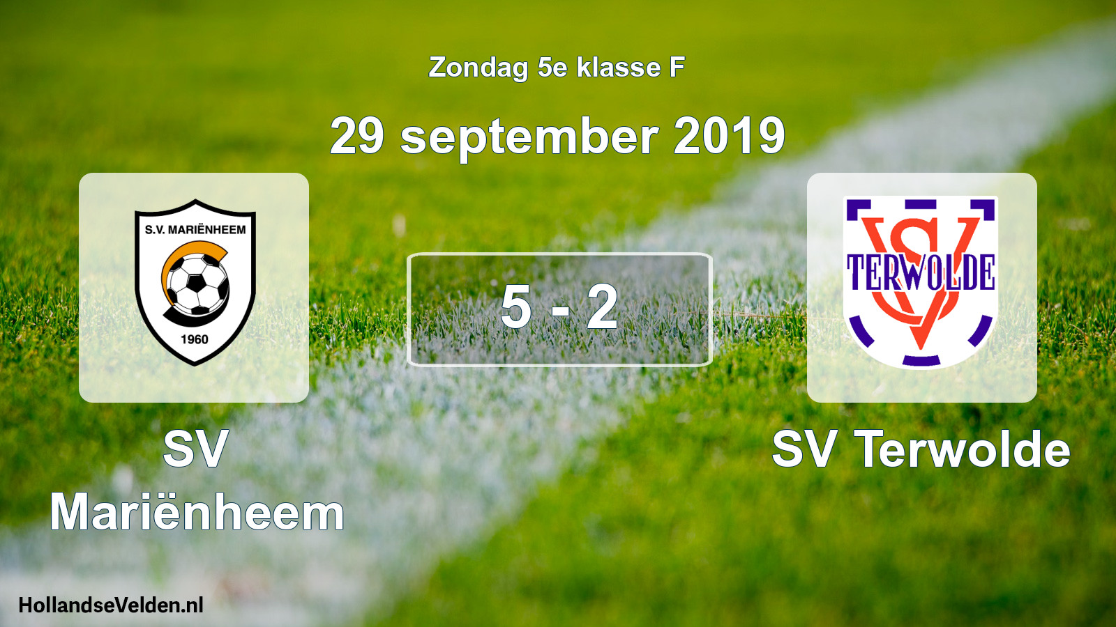 Total number of matches played: SV Mariënheem - SV Terwolde 5 - 2 (29 September 2019)