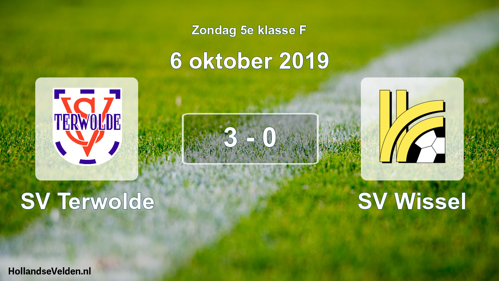 Total number of matches played: SV Terwolde - SV Wissel 3 - 0 (6 October 2019)