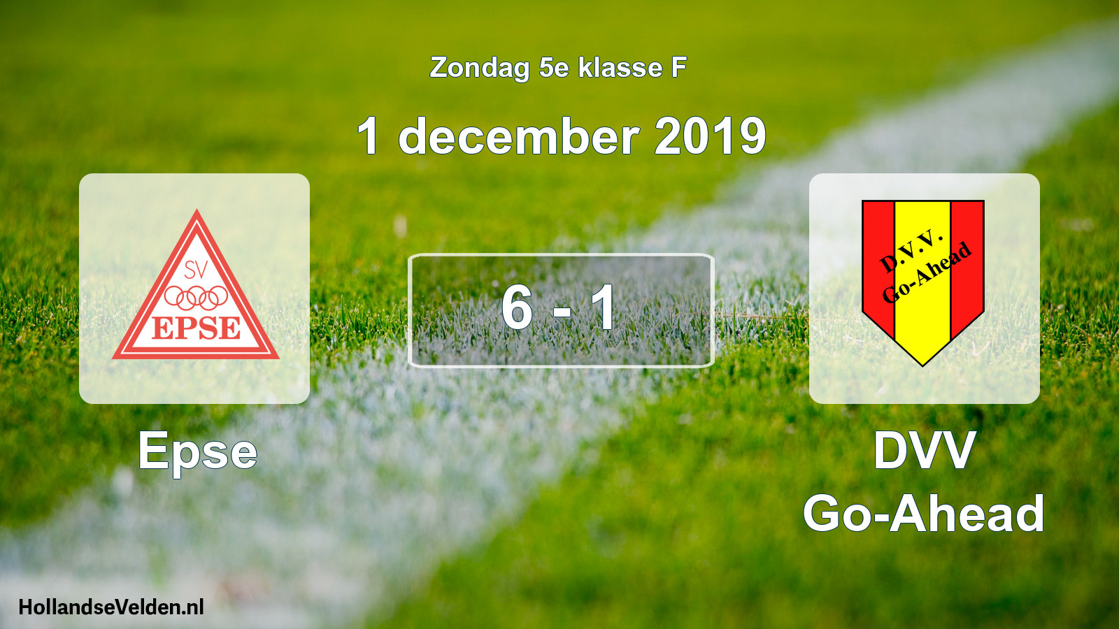 Total number of matches played: Epse - DVV Go-Ahead 6 - 1 (1 December 2019)