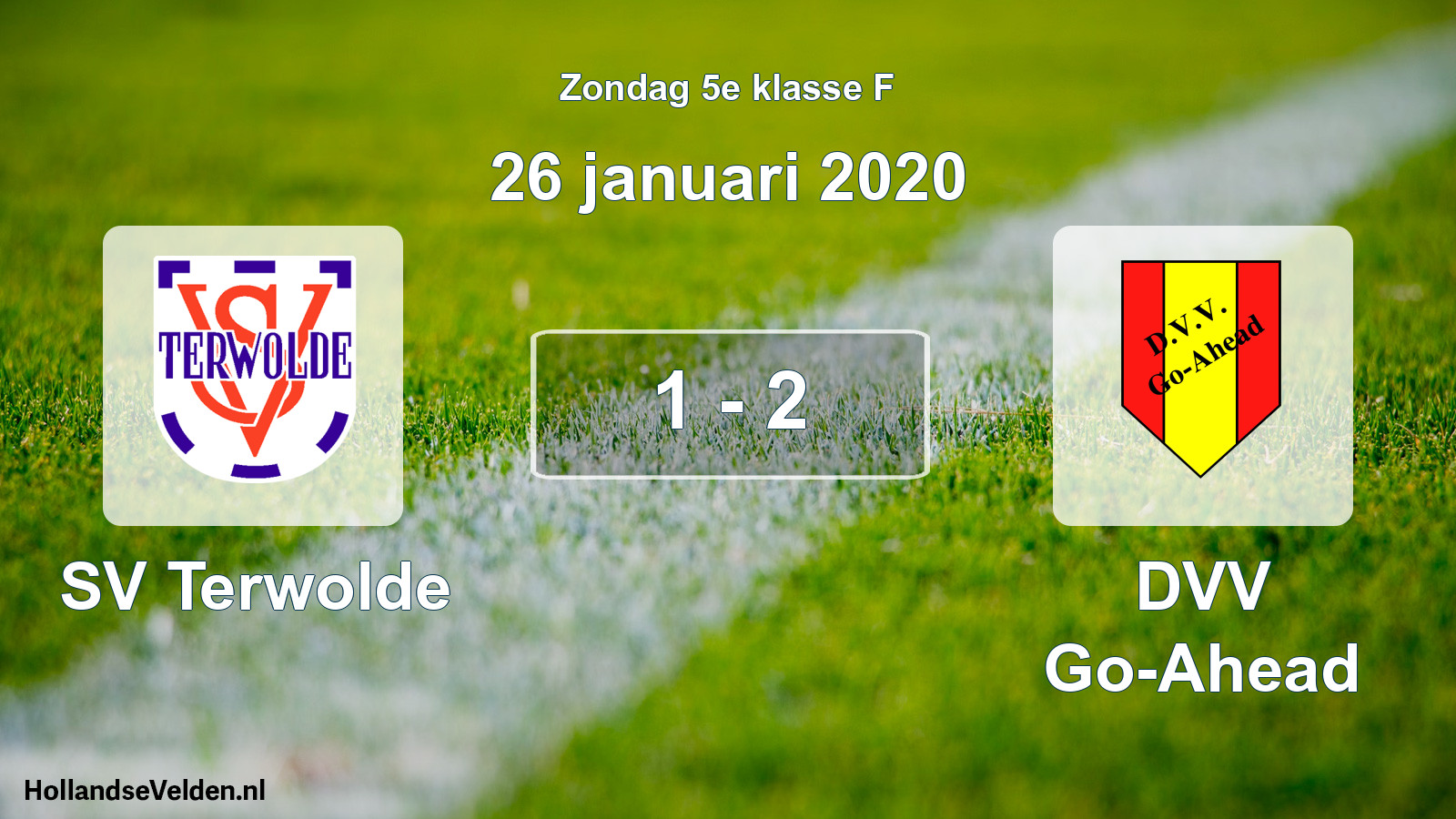 Total number of matches played: SV Terwolde - DVV Go-Ahead 1 - 2 (26 January 2020)