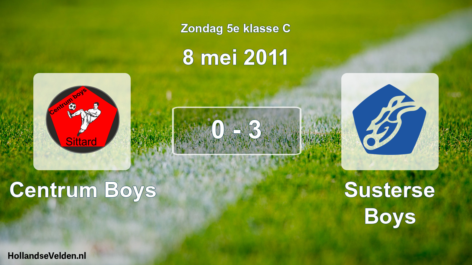 Total number of matches played: Centrum Boys - Susterse Boys 0 - 3 (8 May 2011)