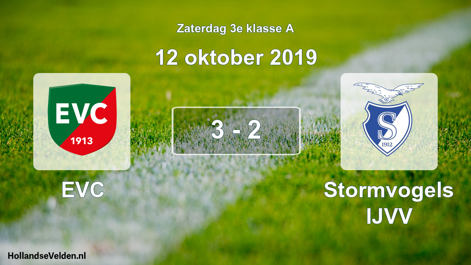 Total number of matches played: EVC - Stormvogels IJVV 3 - 2 (12 October 2019)