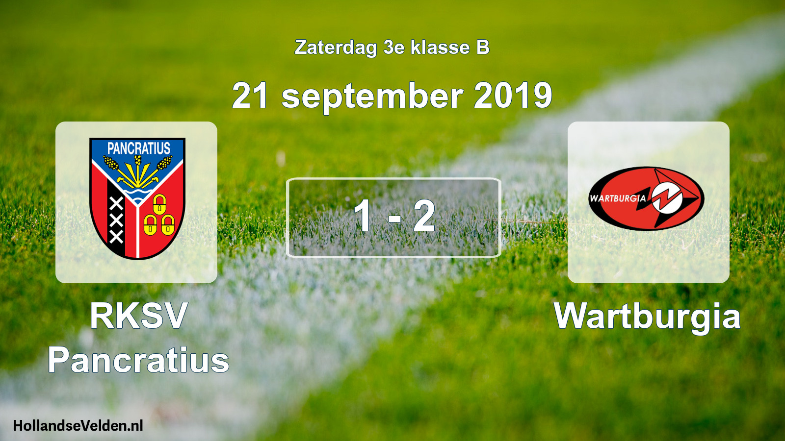 Total number of matches played: RKSV Pancratius - Wartburgia 1 - 2 (21 September 2019)