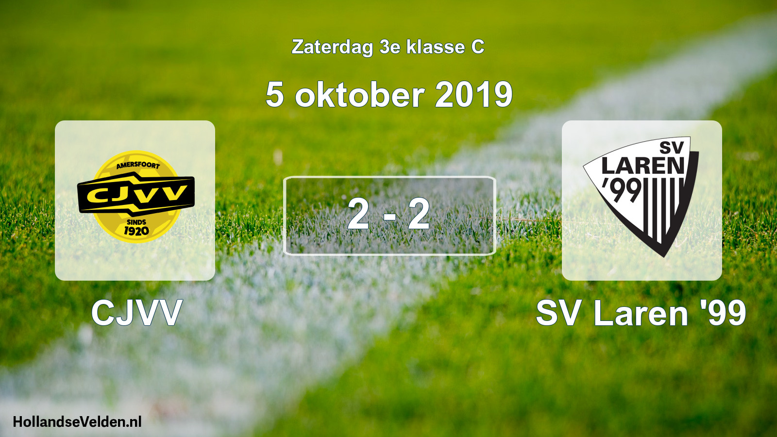 Total number of matches played: CJVV - SV Laren '99 2 - 2 (5 October 2019)