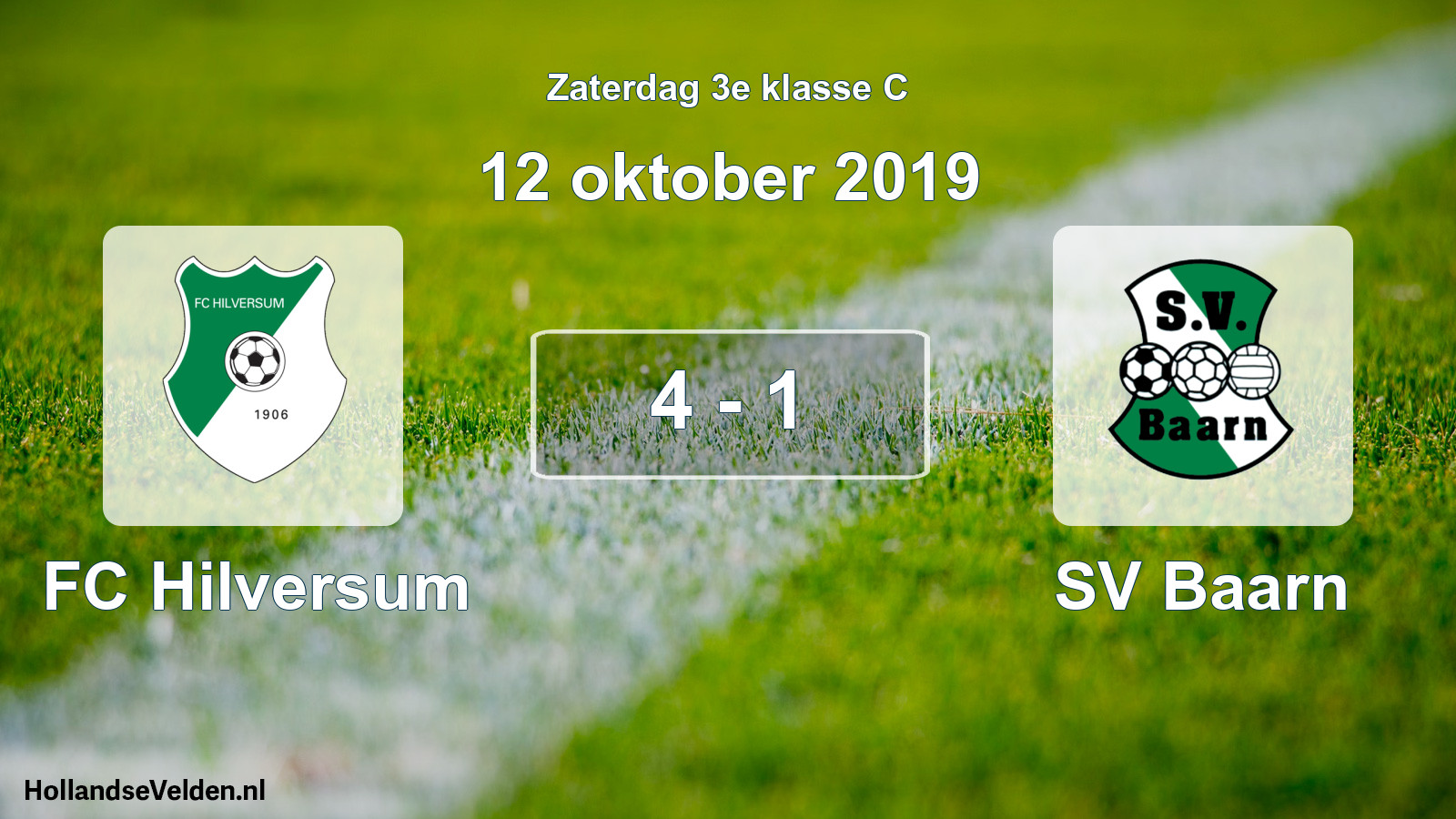 Total number of matches played: FC Hilversum - SV Baarn 4 - 1 (12 October 2019)