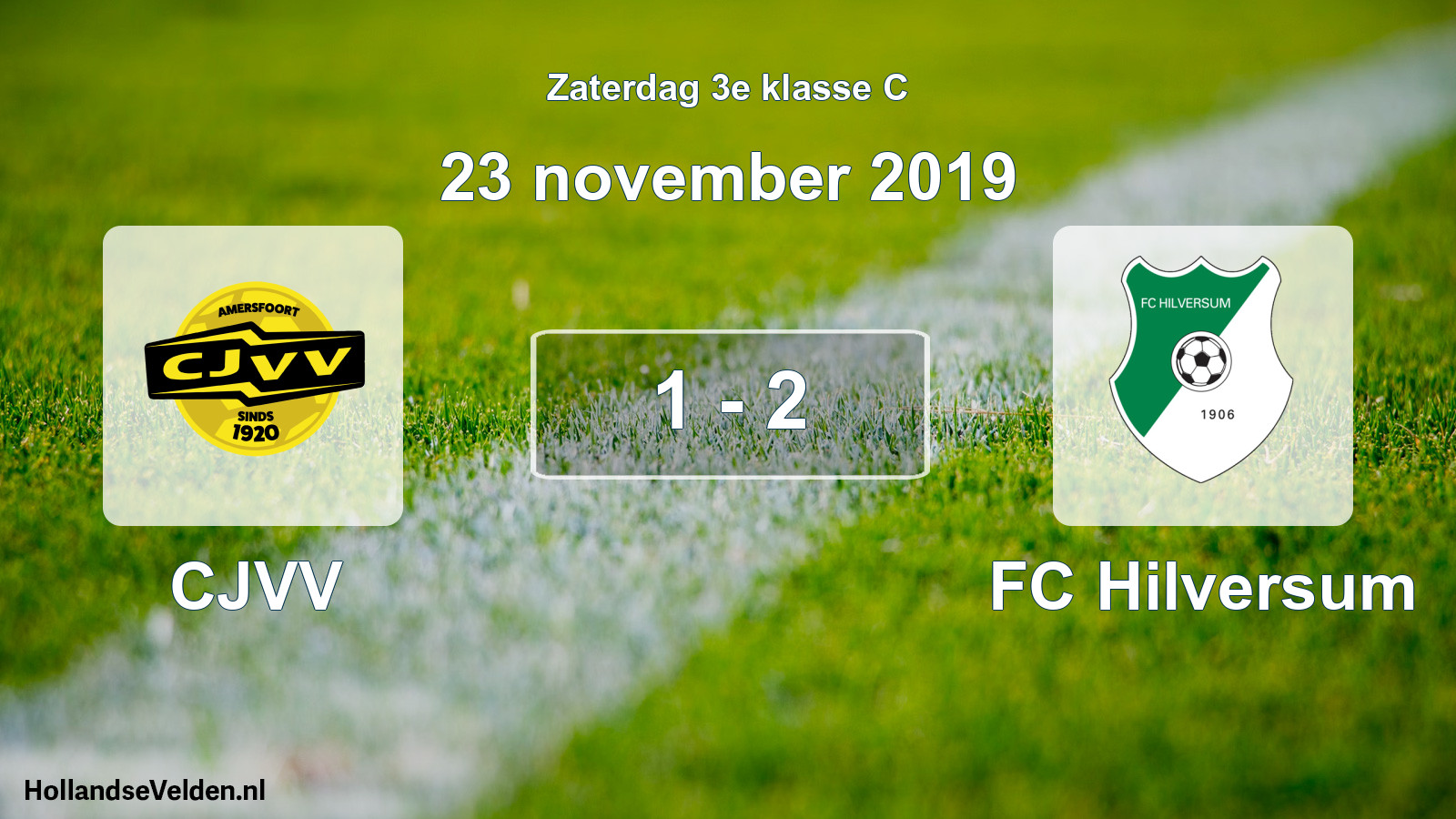 Total number of matches played: CJVV - FC Hilversum 1 - 2 (23 November 2019)