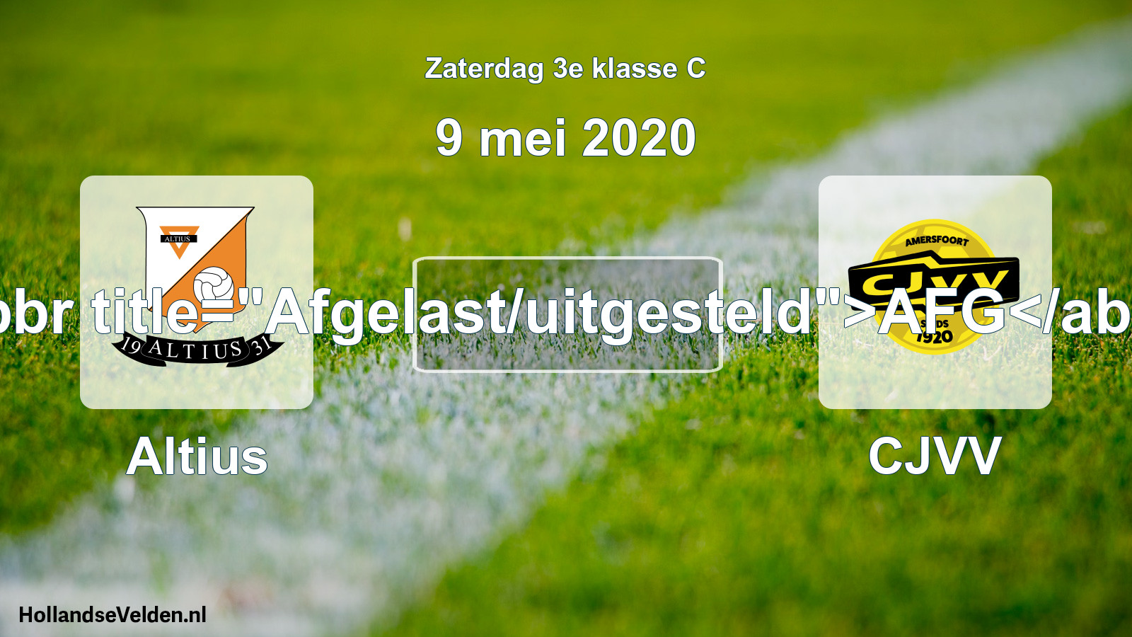 Scheduled Match: Altius - CJVV (9 May 2020)