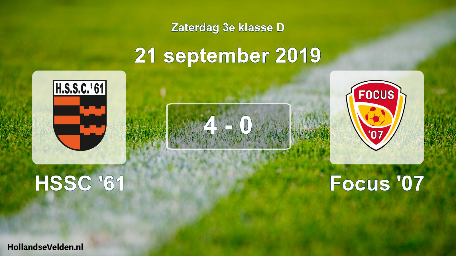Total number of matches played: HSSC '61 - Focus '07 4 - 0 (21 September 2019)