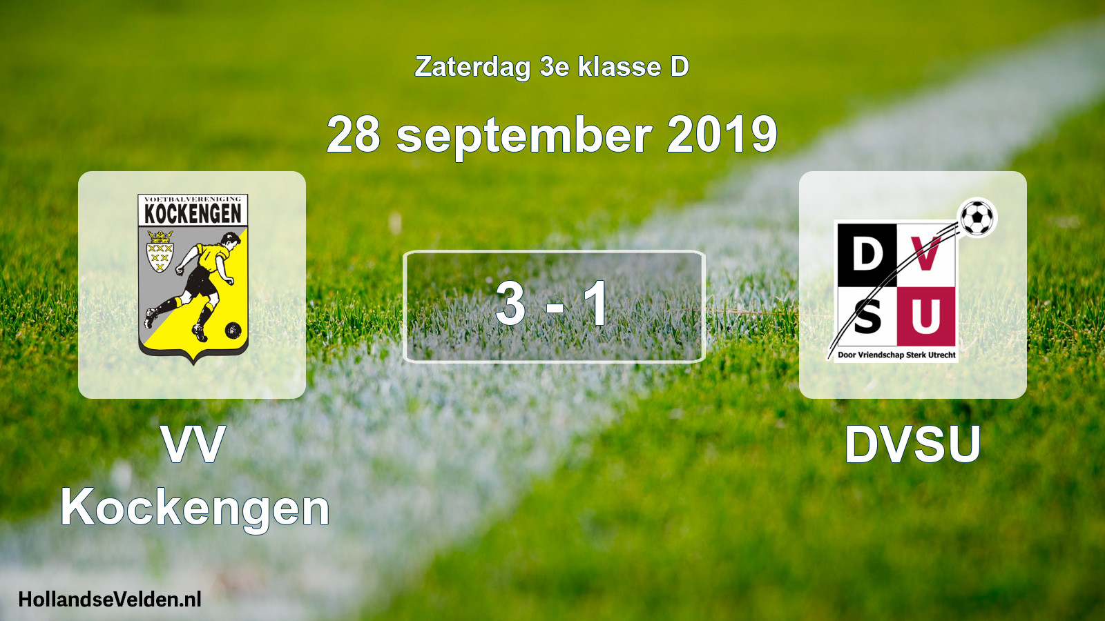 Total number of matches played: VV Kockengen - DVSU 3 - 1 (28 September 2019)