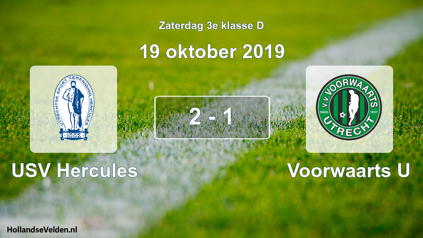 Total number of matches played: USV Hercules - Voorwaarts U 2 - 1 (19 October 2019)