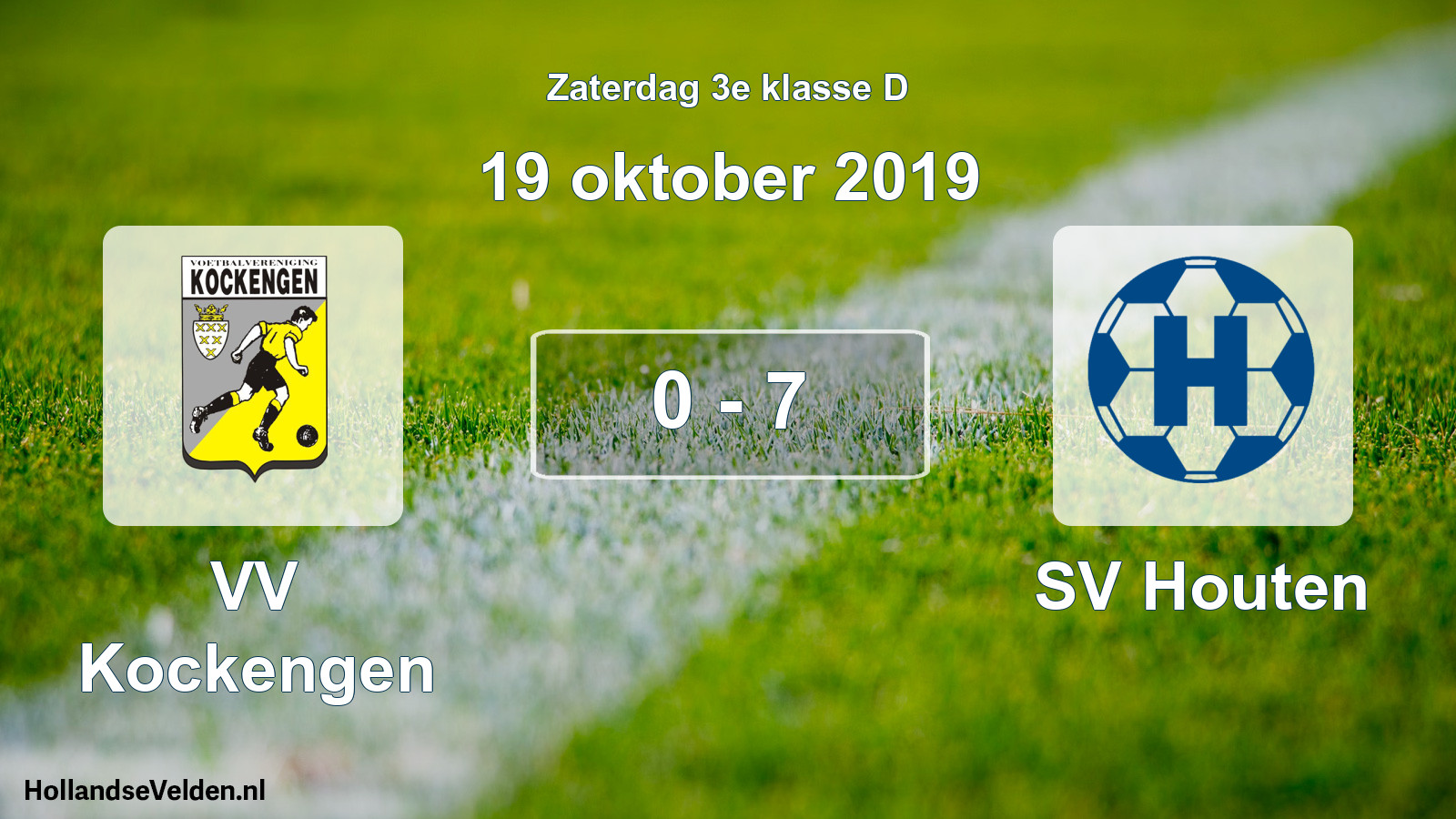 Total number of matches played: VV Kockengen - SV Houten 0 - 7 (19 October 2019)
