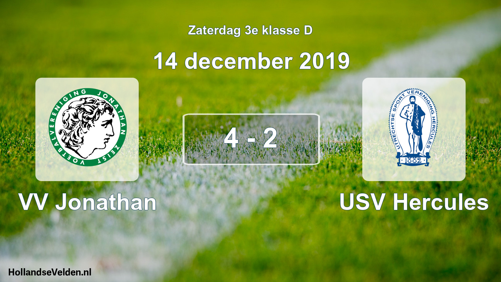 Total number of matches played: VV Jonathan - USV Hercules 4 - 2 (14 December 2019)