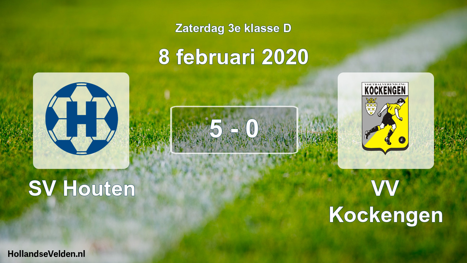 Total number of matches played: SV Houten - VV Kockengen 5 - 0 (8 February 2020)