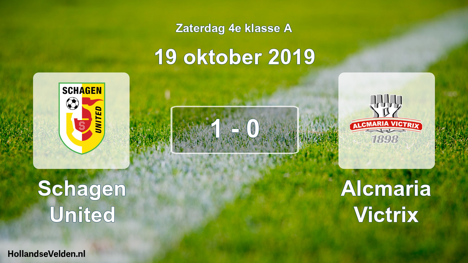 Total number of matches played: Schagen United - Alcmaria Victrix 1 - 0 (19 October 2019)