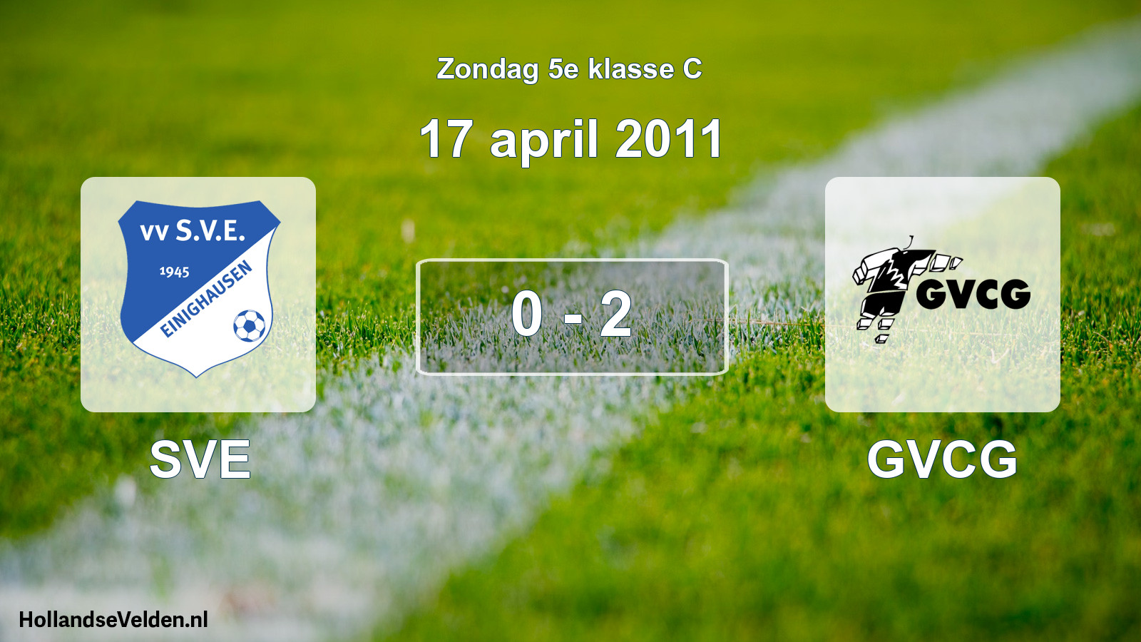 Total number of matches played: SVE - GVCG 0 - 2 (17 April 2011)