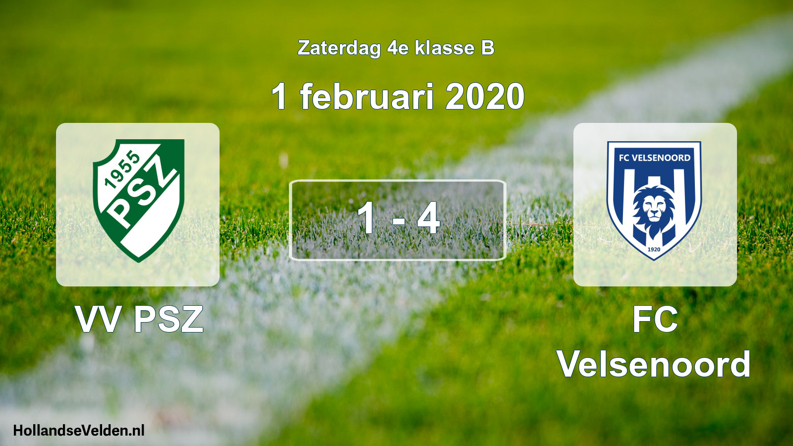 Total number of matches played: VV PSZ - FC Velsenoord 1 - 4 (1 February 2020)