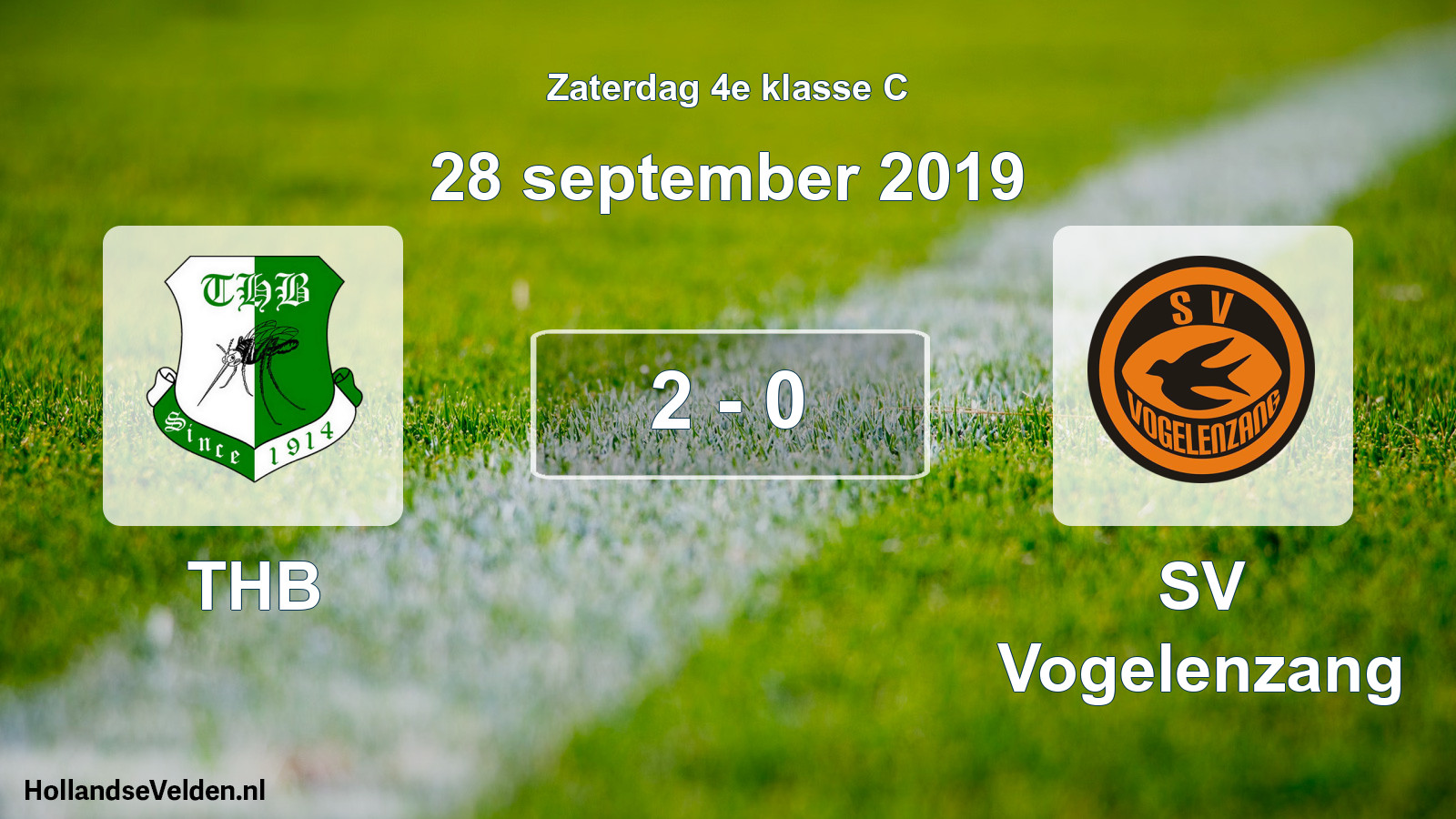 Total number of matches played: THB - SV Vogelenzang 2 - 0 (28 September 2019)