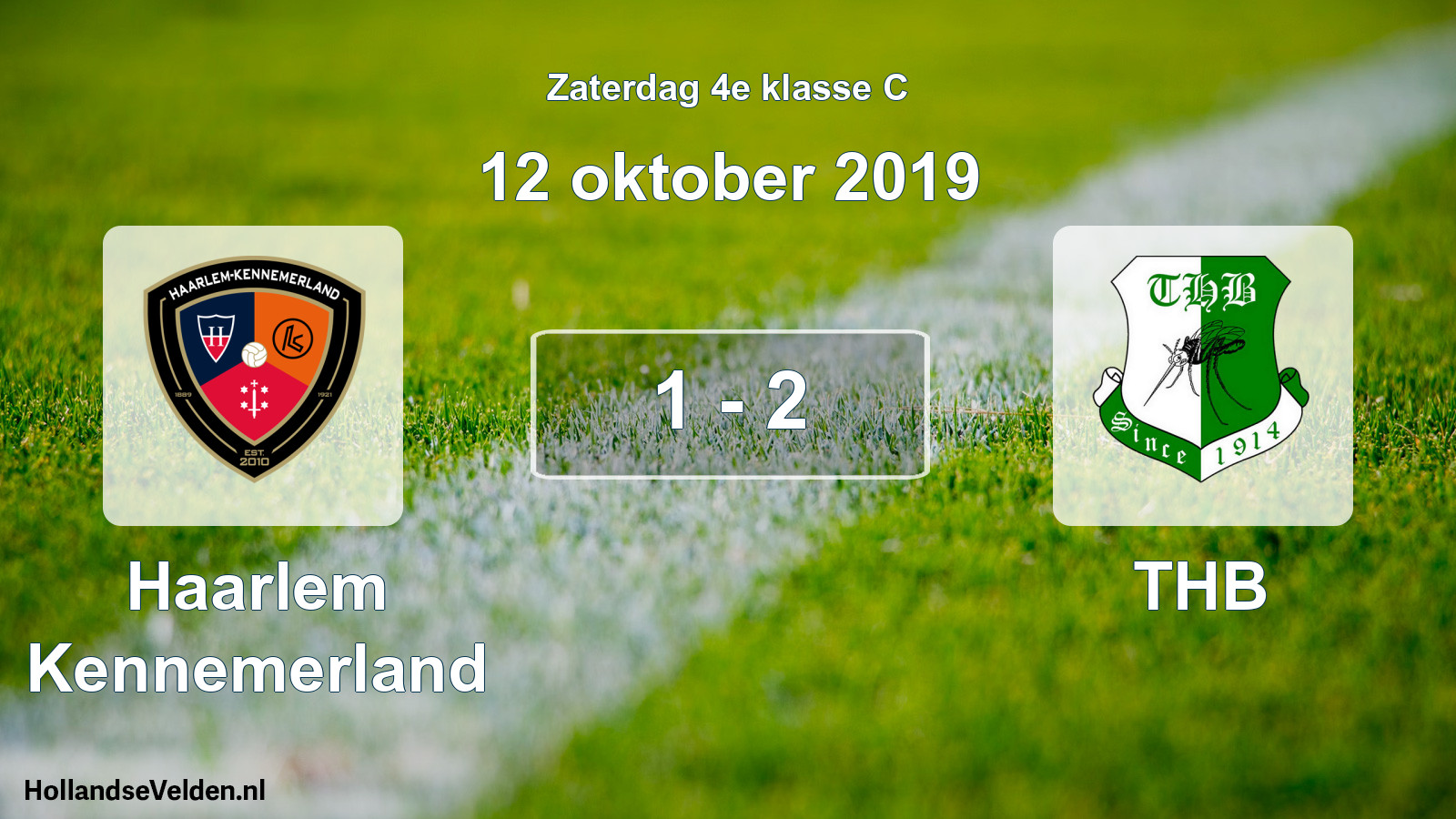 Total number of matches played: Haarlem Kennemerland - THB 1 - 2 (12 October 2019)