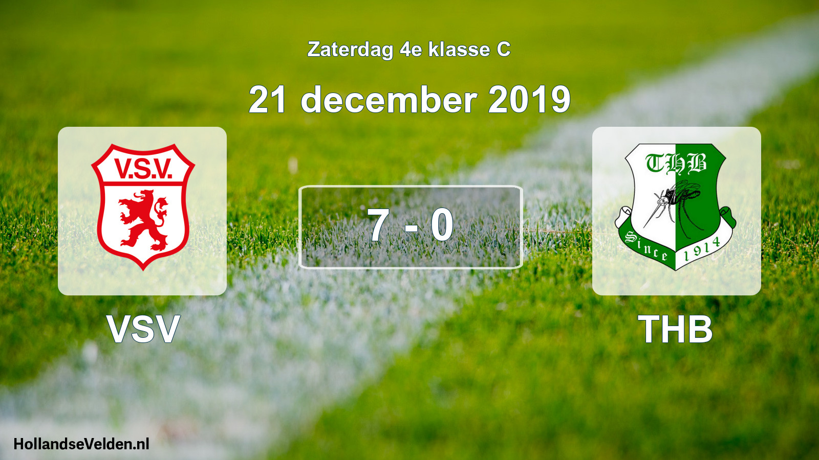 Total number of matches played: VSV - THB 7 - 0 (21 December 2019)