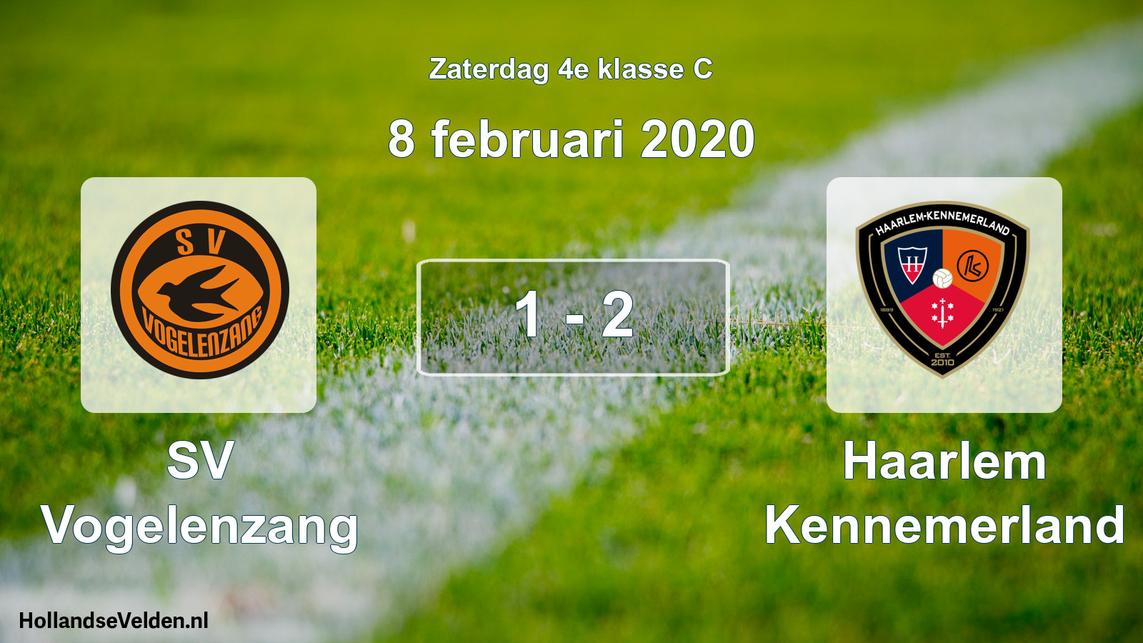 Total number of matches played: SV Vogelenzang - Haarlem Kennemerland 1 - 2 (8 February 2020)