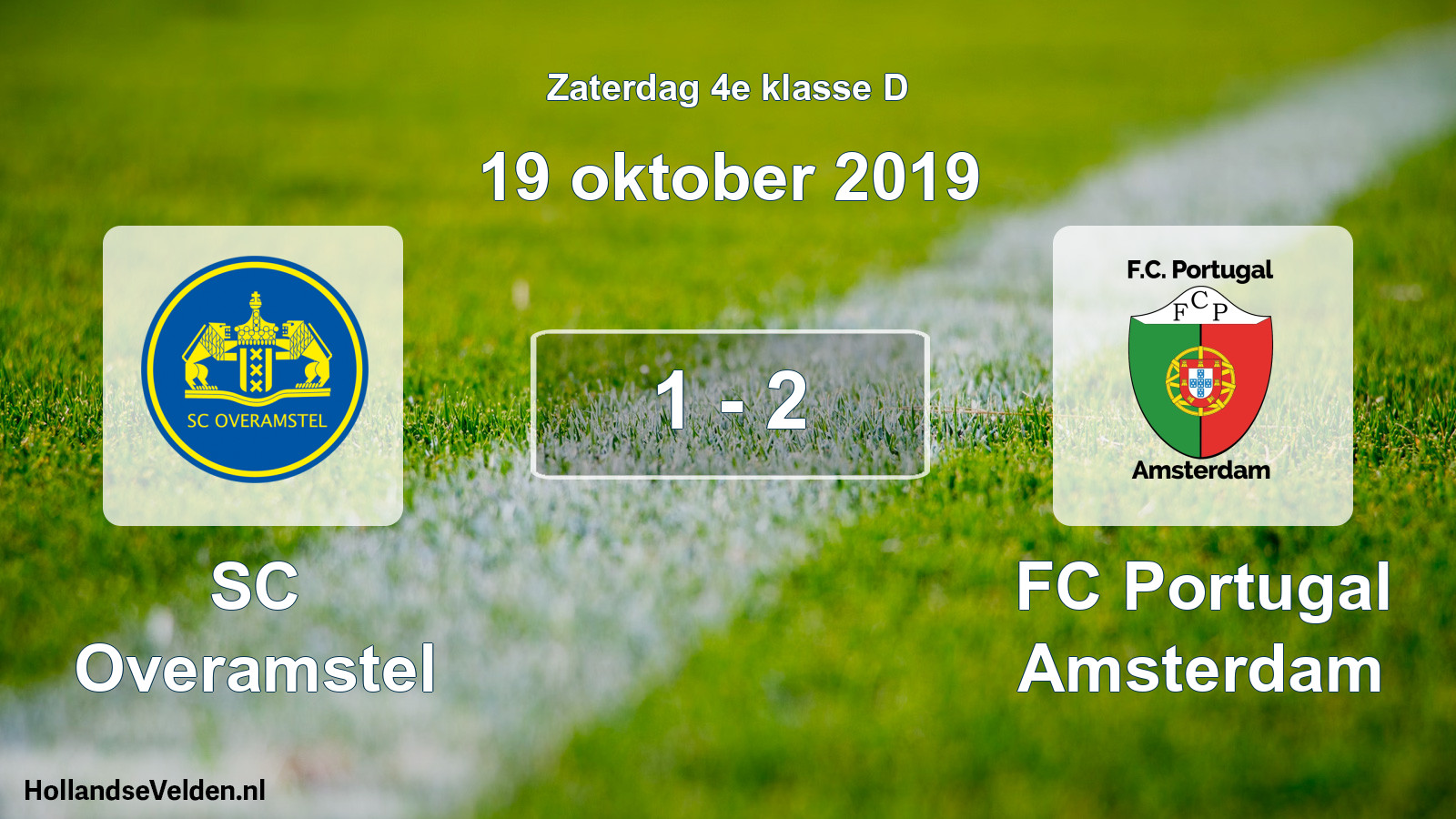 Total number of matches played: SC Overamstel - FC Portugal Amsterdam 1 - 2 (19 October 2019)