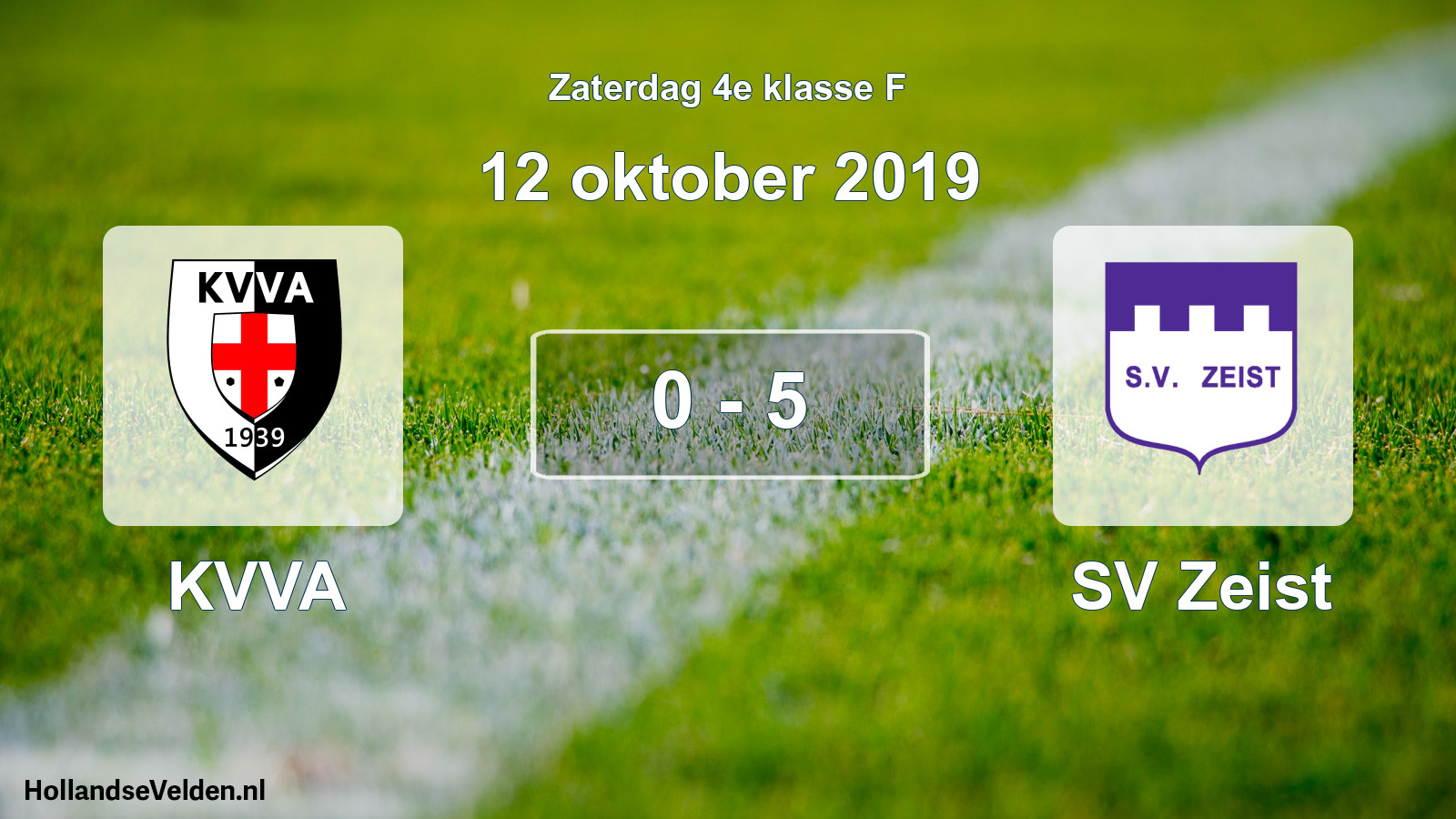 Total number of matches played: KVVA - SV Zeist 0 - 5 (12 October 2019)