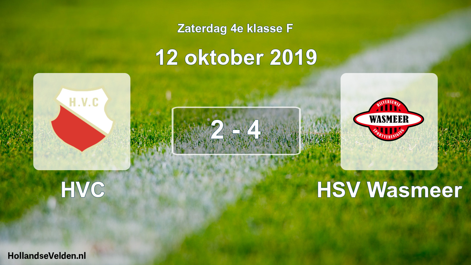 Total number of matches played: HVC - HSV Wasmeer 2 - 4 (12 October 2019)