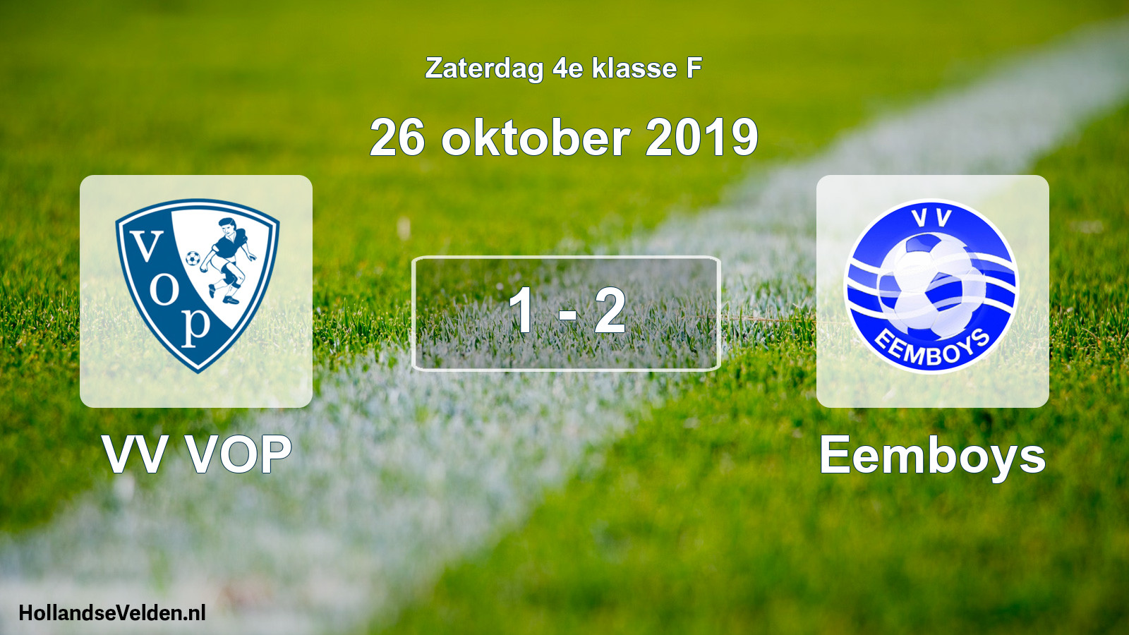 Total number of matches played: VV VOP - Eemboys 1 - 2 (26 October 2019)