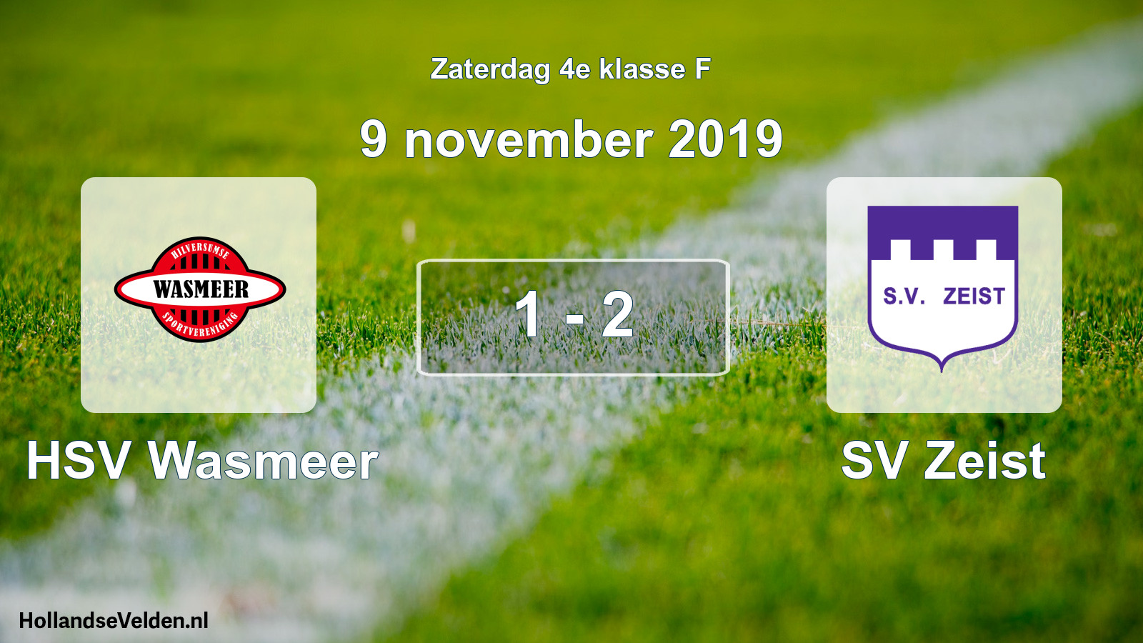 Total number of matches played: HSV Wasmeer - SV Zeist 1 - 2 (9 November 2019)