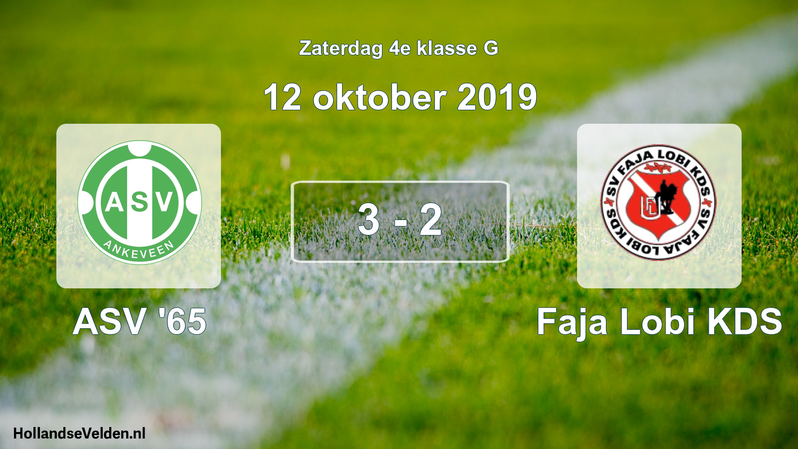 Total number of matches played: ASV '65 - Faja Lobi KDS 3 - 2 (12 October 2019)