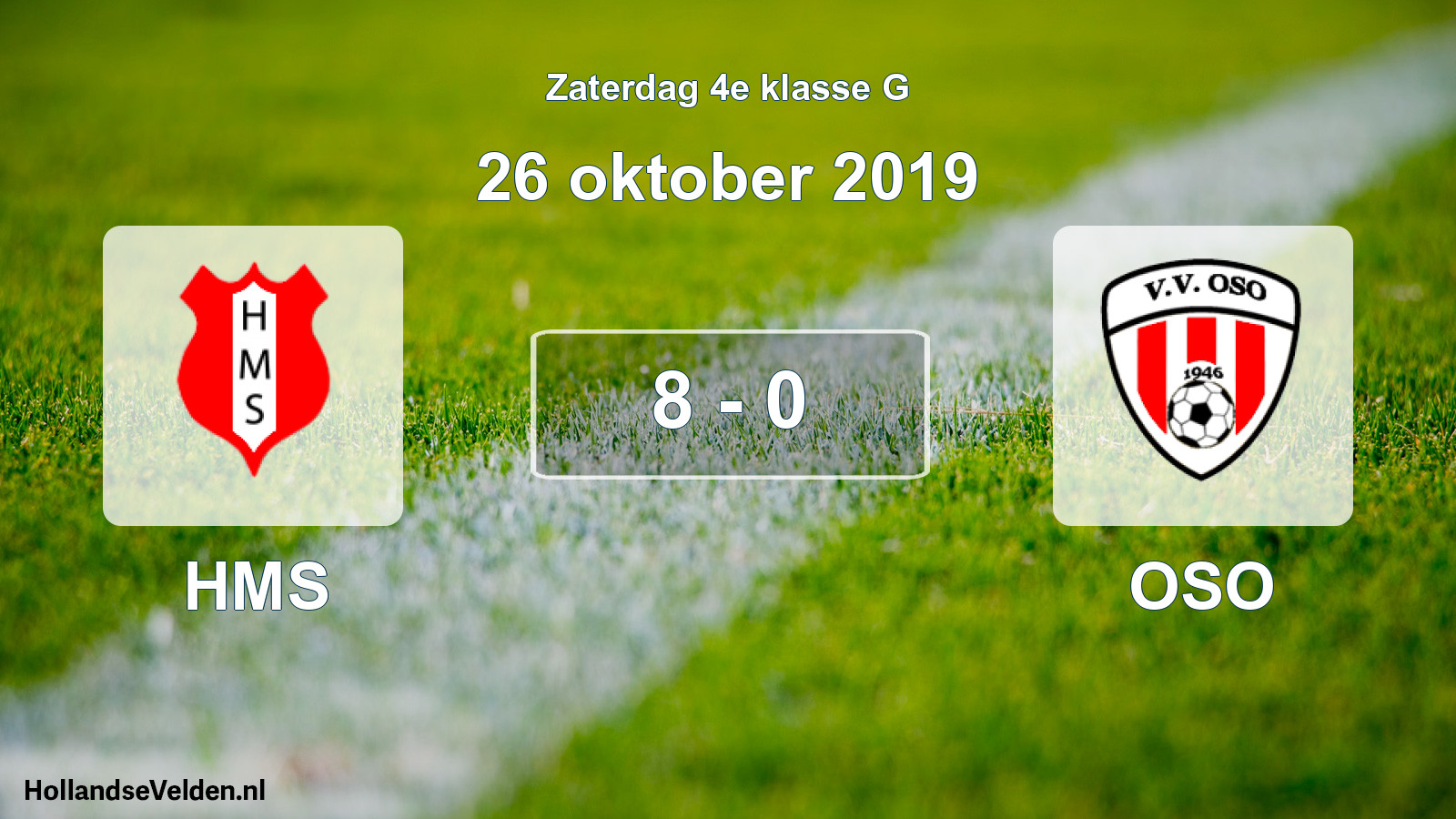 Total number of matches played: HMS - OSO 8 - 0 (26 October 2019)