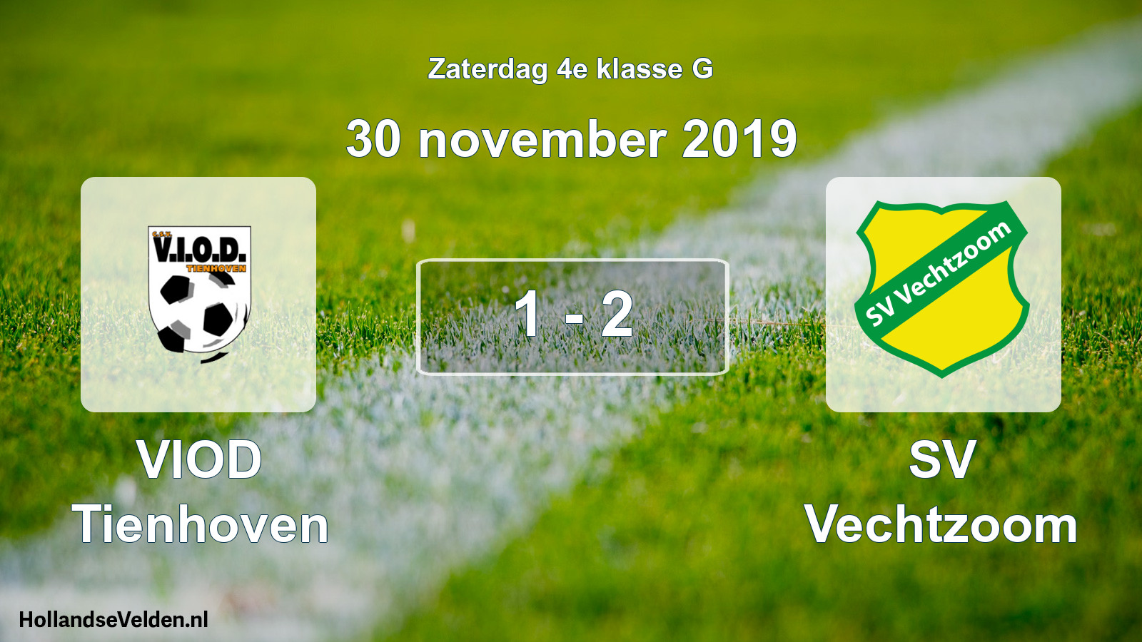 Total number of matches played: VIOD Tienhoven - SV Vechtzoom 1 - 2 (30 November 2019)