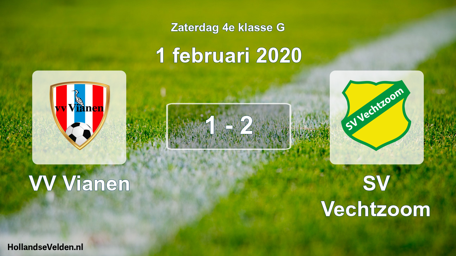 Total number of matches played: VV Vianen - SV Vechtzoom 1 - 2 (1 February 2020)